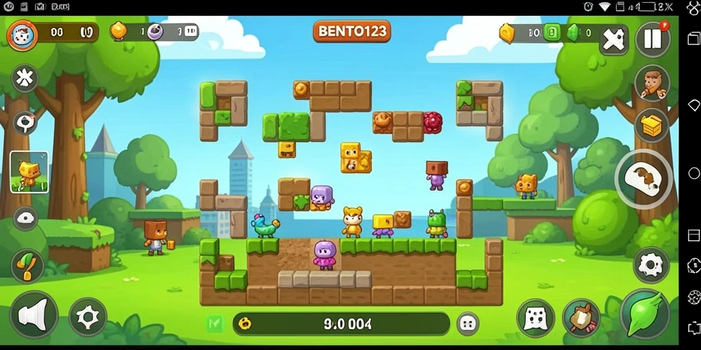 Screenshot BENTO123 menampilkan gameplay seru dalam menyusun puzzle.