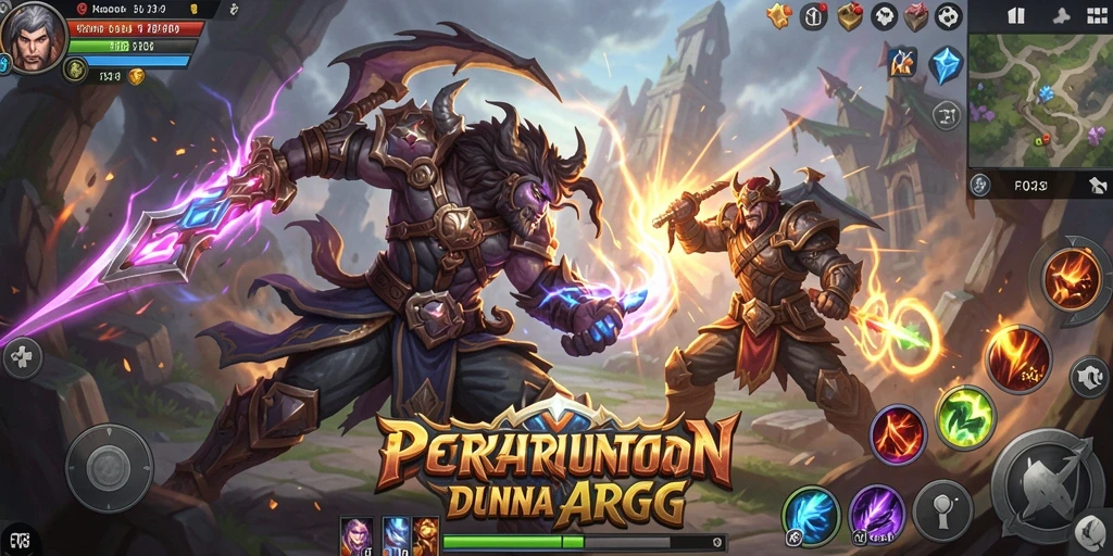 Tampilan gameplay F08 yang menegangkan dan epik dalam pertarungan ARPG.