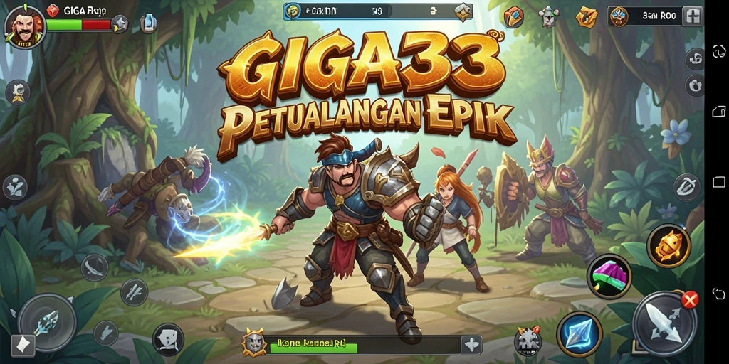 Tampilan menarik dari gameplay GIGA33 yang menampilkan pertempuran epik.
