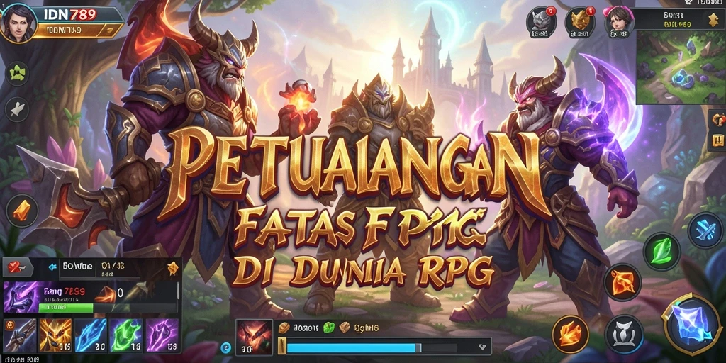 Tampilan gameplay RPG yang seru dan mendebarkan.