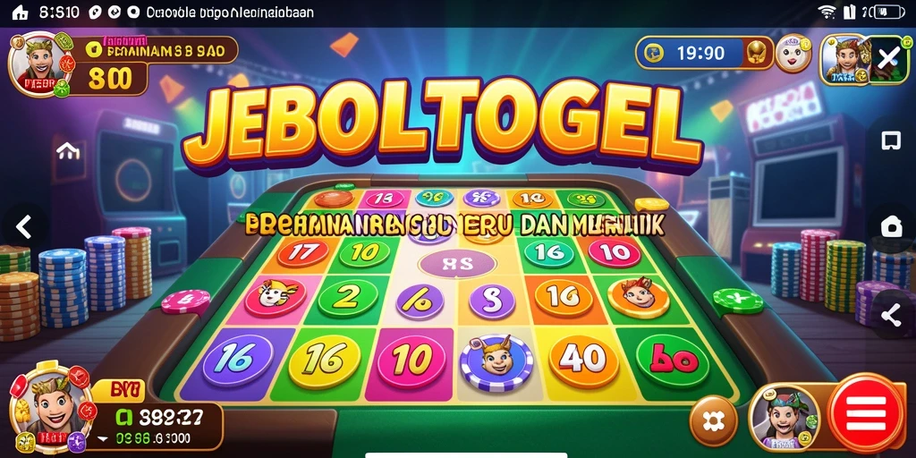 Screenshot gameplay utama JEBOLTOGEL menunjukkan keseruan permainan Bingo.
