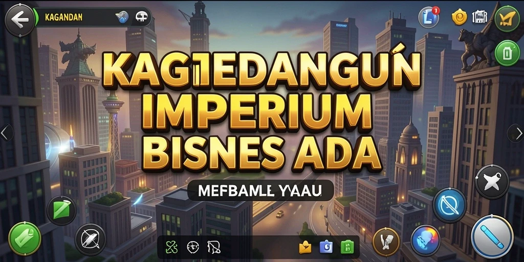 Screenshot utama KAGANDAN menampilkan aksi seru dalam membangun bisnis Tycoon.