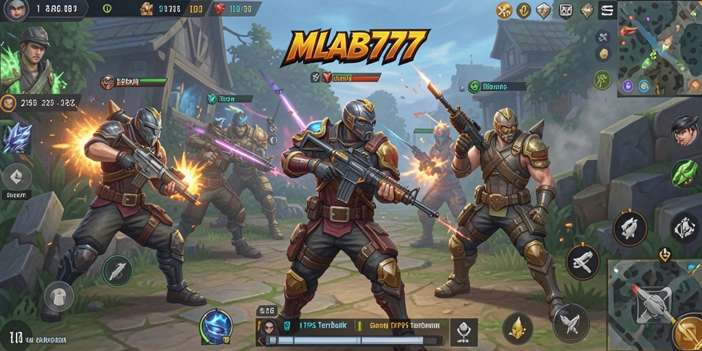 Tangkapan layar dari gameplay seru MLBB777 dalam pertempuran TPS.