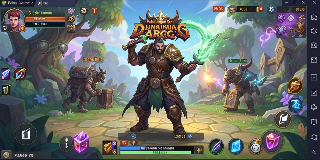 Screenshot gameplay PK95 yang menunjukkan aksi pertarungan seru.
