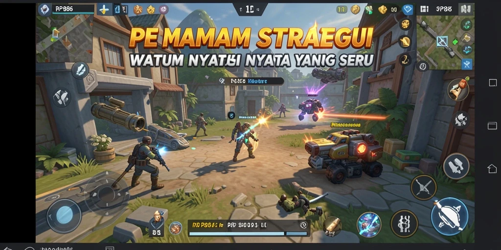 Tampilan gameplay RP886 menampilkan aksi strategi yang dinamis dan menarik.